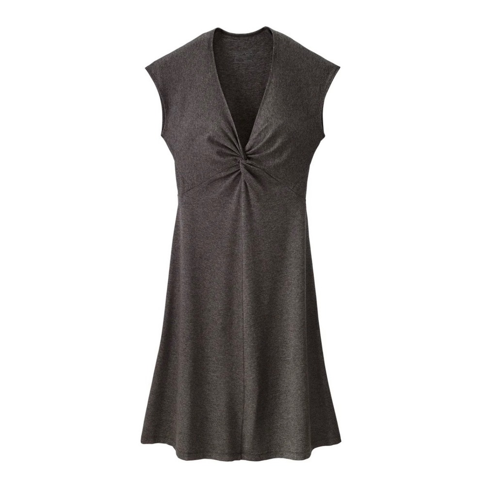 Patagonia Seabrook Bandha Dress Women's M Gray Outdoor Athleisure Knot Stretch